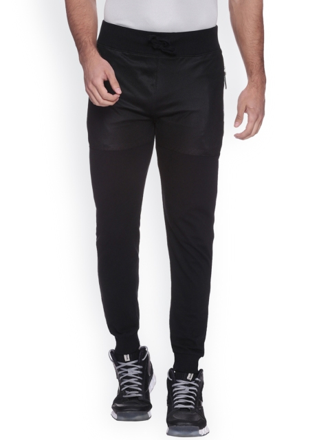 

Campus Sutra Black Slim Fit Joggers