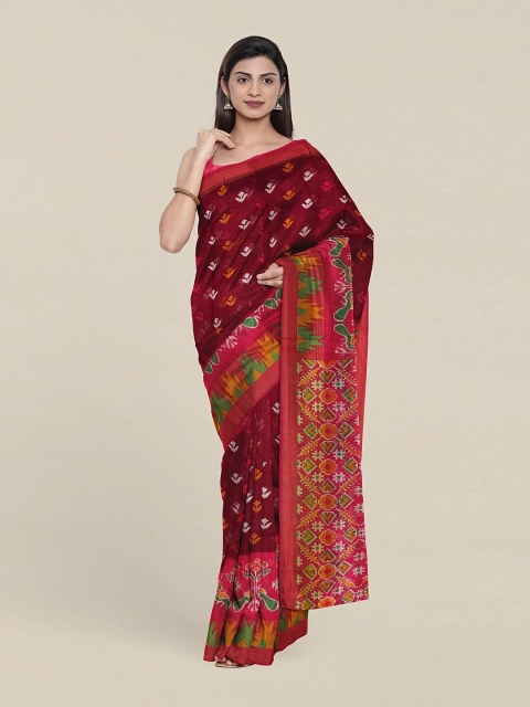 

Pothys Purple & White Ethnic Motifs Printed Cotton Saree
