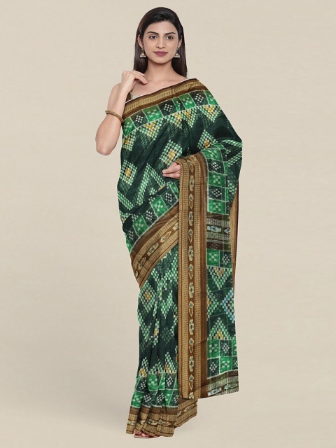

Pothys Green & White Zari Saree