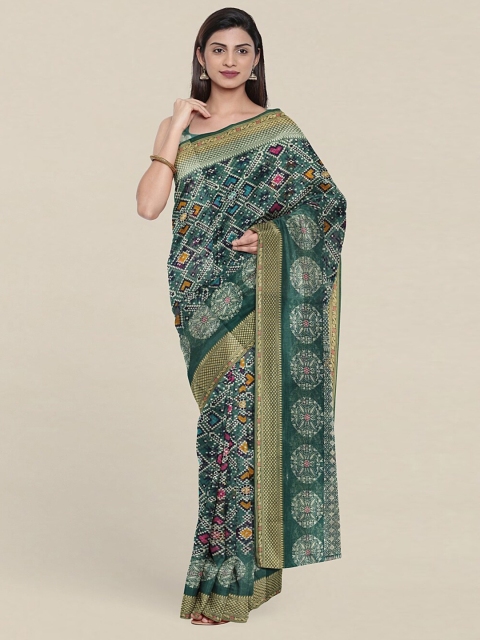 

Pothys Women Green & Pink Saree