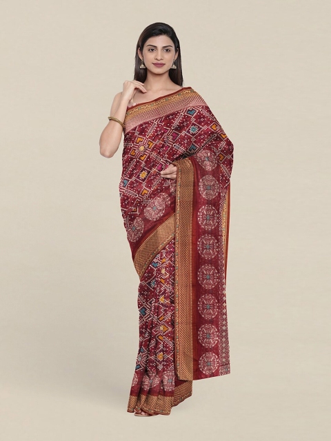 

Pothys Purple & Blue Ethnic Motifs Saree