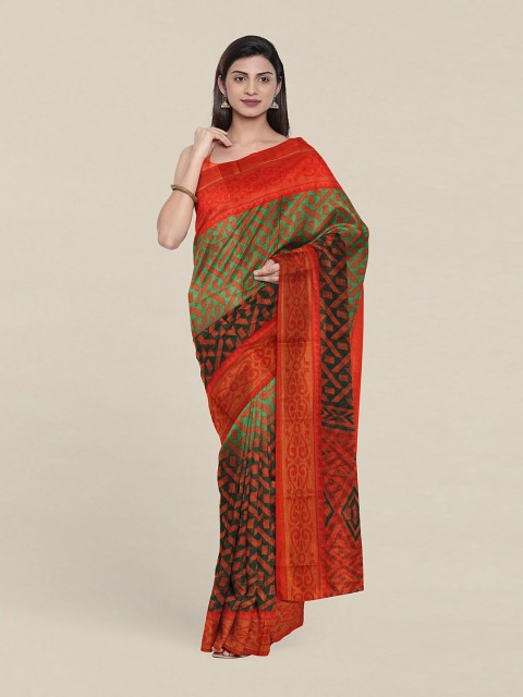 

Pothys Green & Red Saree