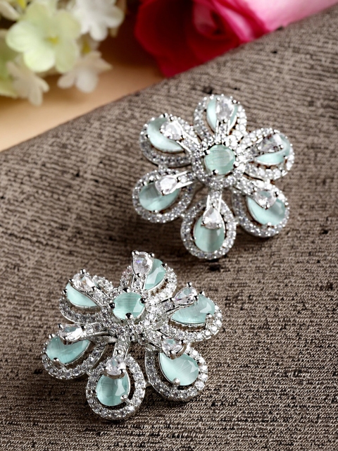 

KARATCART Contemporary Studs Earrings, Lime green
