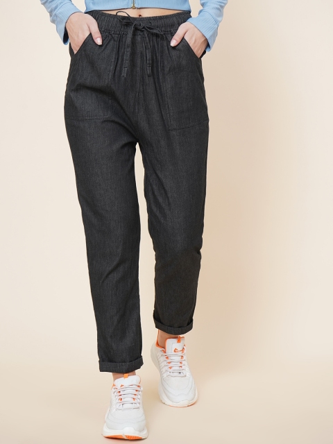 

DressBerry Women Black Urban Pure Cotton High-Rise Stretchable Jeans