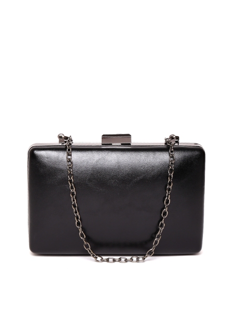 

Lino Perros Black Box Clutch with Chain Strap