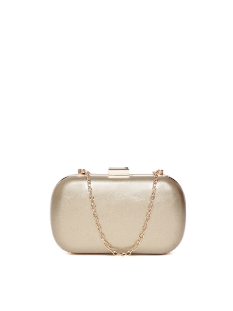 

Lino Perros Gold-Toned Box Clutch with Chain Strap