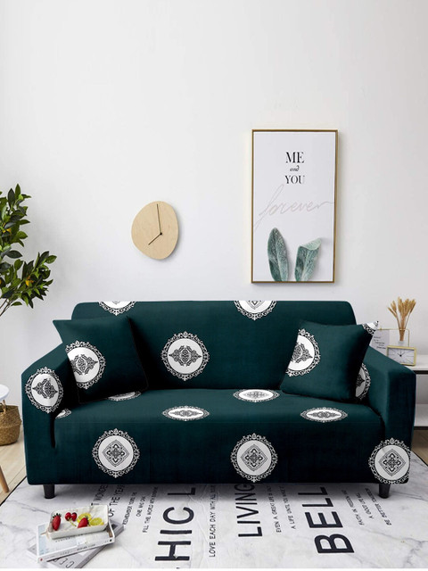 

Cortina Green Printed 4 Seater Sofa Cover