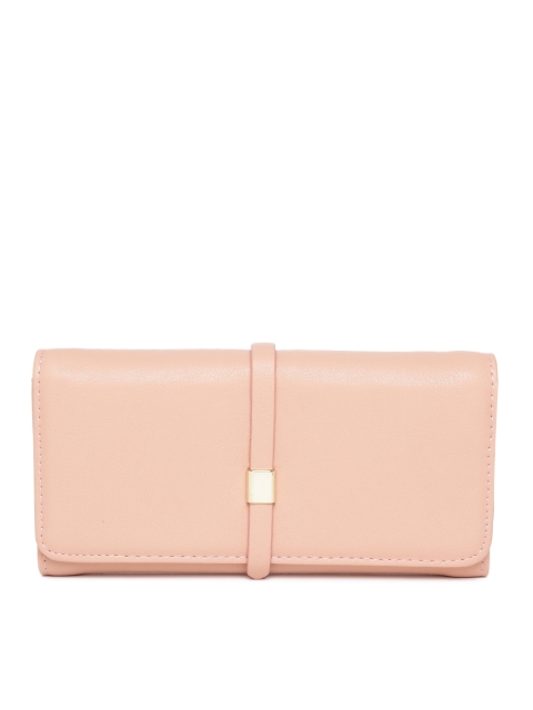 

Lino Perros Women Pink Solid Three Fold Wallet