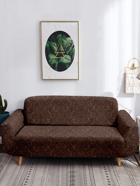 

Cortina Brown Printed 4-Seater Sofa Cover