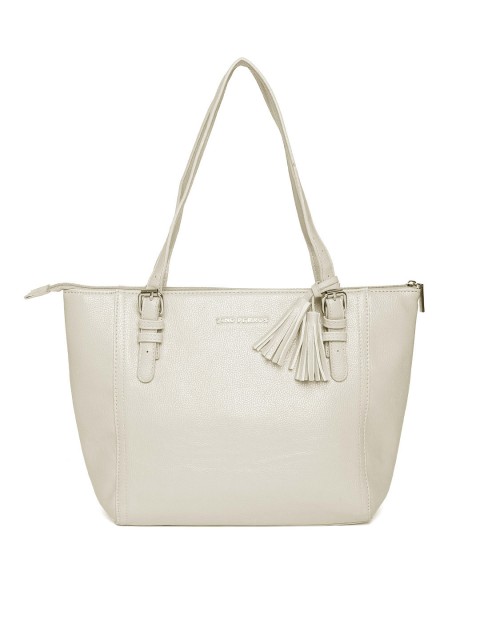 

Lino Perros Off-White Solid Shoulder Bag