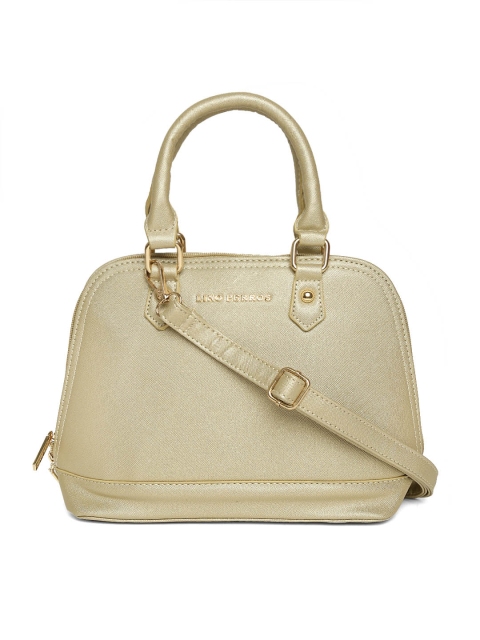 

Lino Perros Gold-Toned Solid Handheld Bag