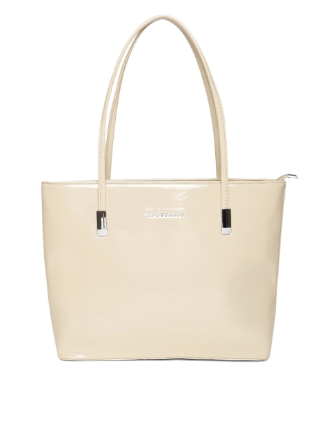 

Lino Perros Cream-Coloured Solid Shoulder Bag