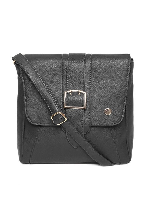 

Lino Perros Black Solid Sling Bag