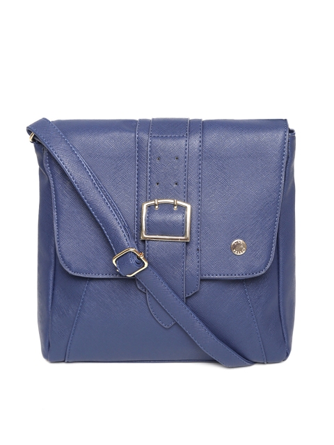 

Lino Perros Navy Solid Sling Bag, Navy blue
