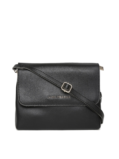 

Lino Perros Black Solid Sling Bag