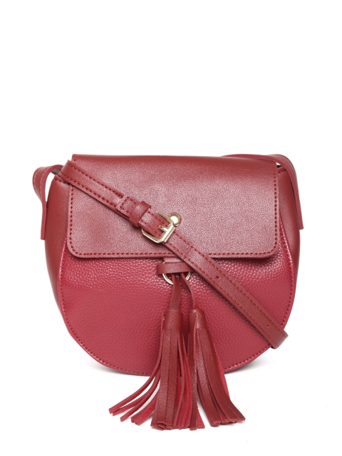 

Lino Perros Red Solid Sling Bag