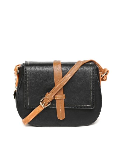 

Lino Perros Black Solid Sling Bag