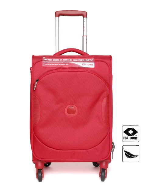 

DELSEY Unisex Red U-Lite Classic 2 Soft Cabin Trolley Bag