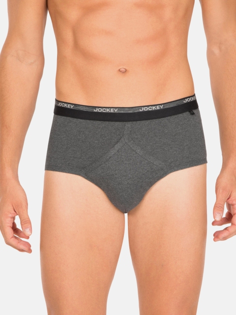 

Jockey Modern Classic Men Charcoal Grey Solid Y- FRONT Briefs 2007-0105