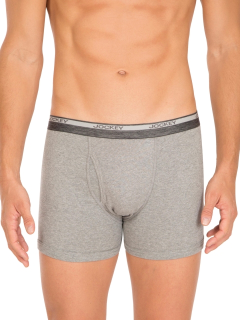 

Jockey Men Grey Melange Boxer Brief 8009-0105