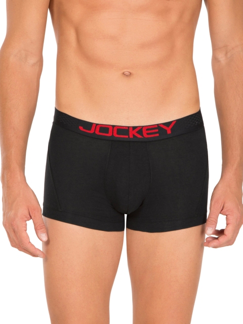

Jockey Men Black Solid Boxer Briefs US20-0105