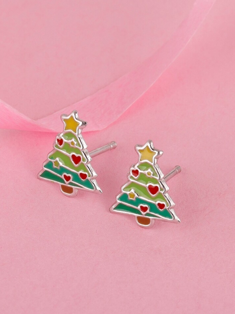 

GIVA Sterling Silver Contemporary Studs Earrings