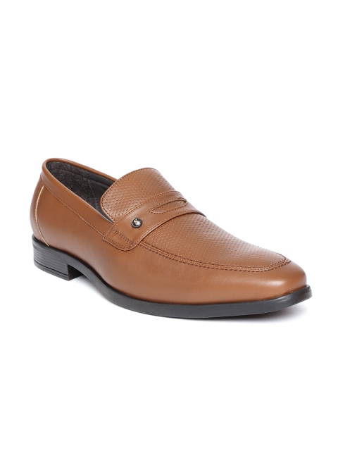 

San Frissco Men Tan Brown Slip-On Formal Shoes