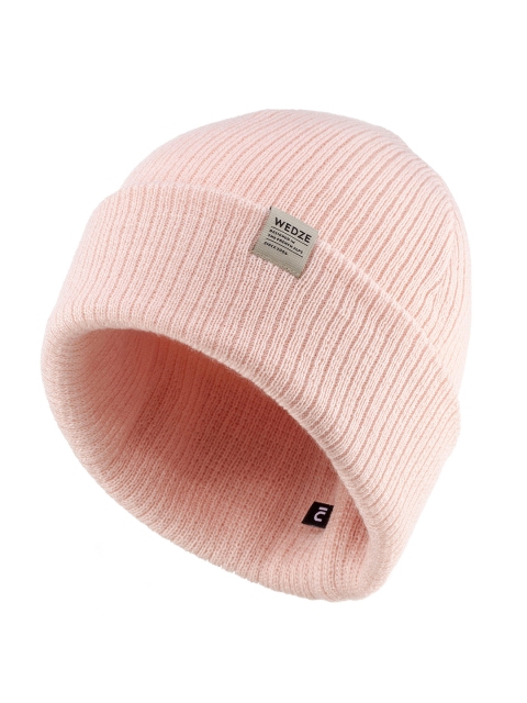 

WEDZE By Decathlon Unisex Acrylic Beanie, Pink