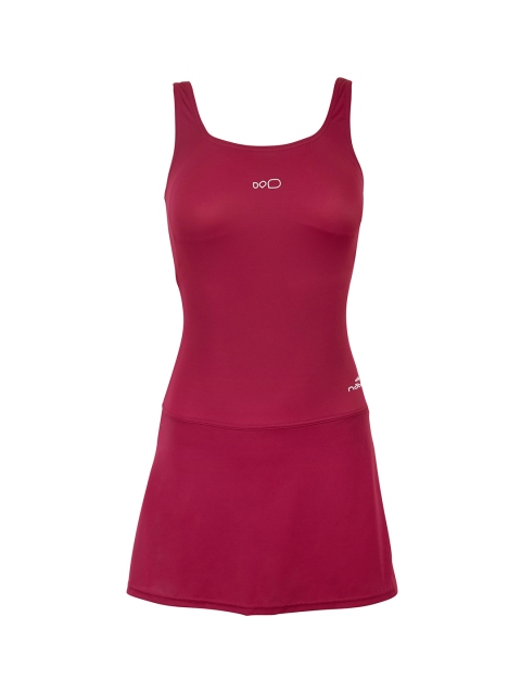 

Nabaiji By Decathlon Women Magenta Solid Heva Skirt Swimsuit