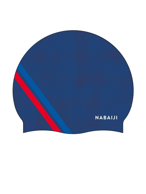 

Nabaiji By Decathlon Blue & Red Silicone Swimming Cap