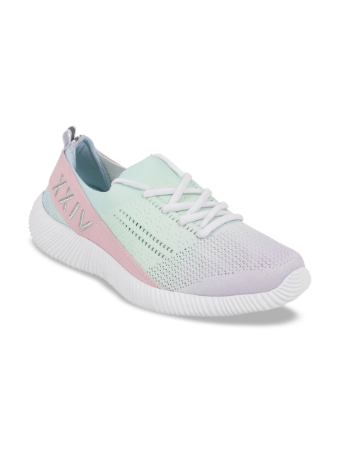 

KazarMax Women Woven Design Sneakers, Sea green