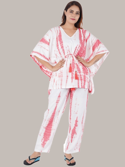 

Style Shoes Women Printed Night suit, White