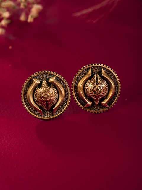 

COSA NOSTRAA Gold-Toned Geometric Cufflink