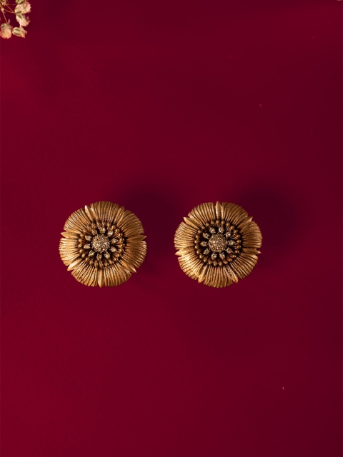 

COSA NOSTRAA Men Gold-Toned Floral Cufflink