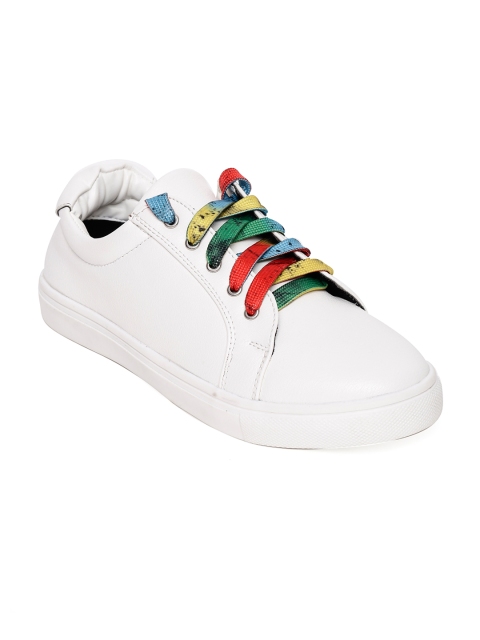 

Bruno Manetti Women White Sneakers