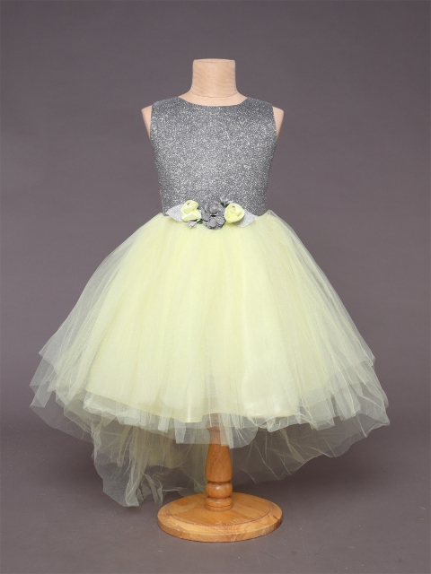 

The Magic Wand Girls Net Dress, Yellow