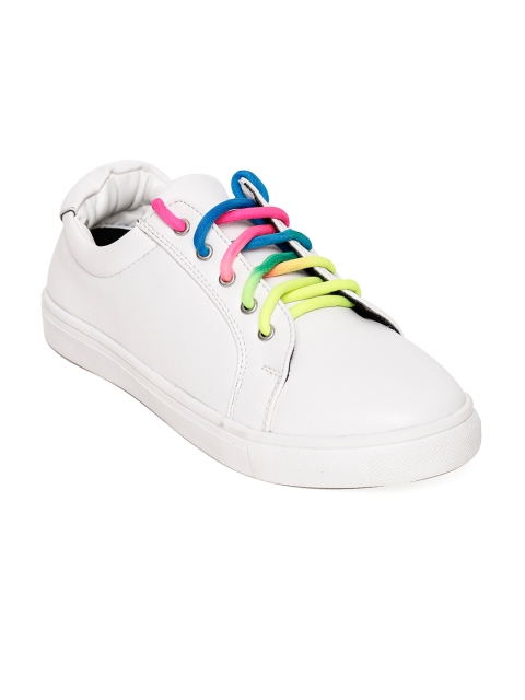

Bruno Manetti Women White Sneakers