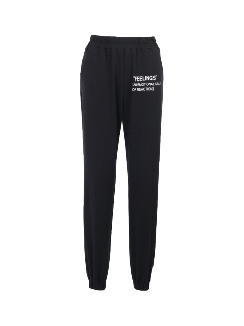 

La Aimee Women Black Loose Fit High-Rise Joggers Trousers