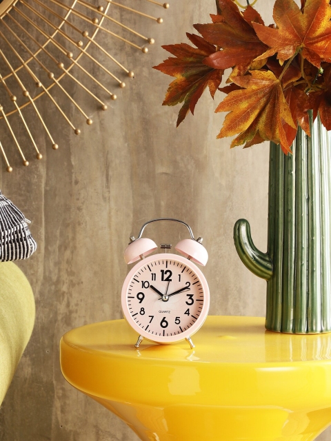 

EXIM DECOR Vintage Alarm Clock, Pink