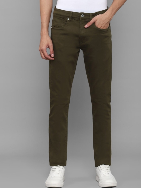 

Louis Philippe Jeans Men Olive Green Slim Fit Stretchable Jeans