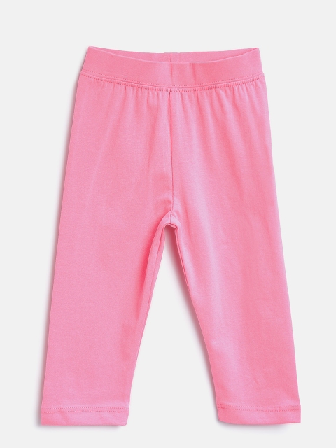 612 league Girls Pink Leggings available at myntra for Rs.147