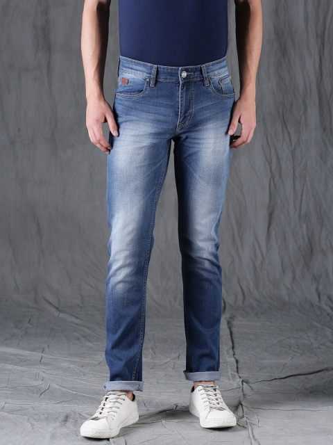 

WROGN Men Blue Slim Fit Mid-Rise Clean Look Stretchable Jeans