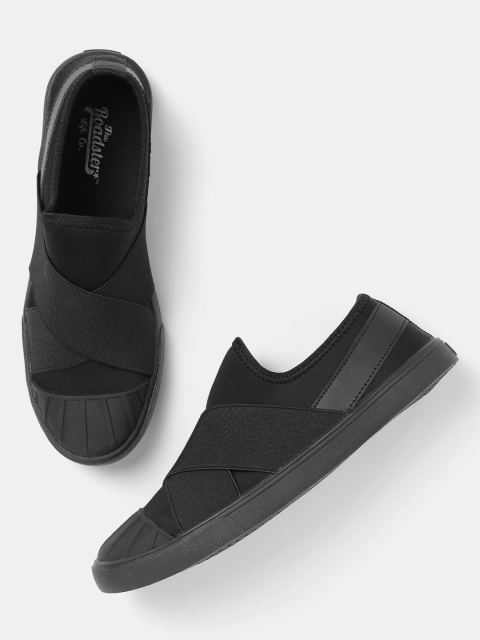 

Roadster Women Black Slip-On Sneakers