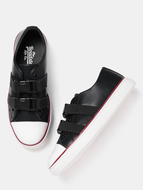 

Roadster Women Black Slip-On Sneakers