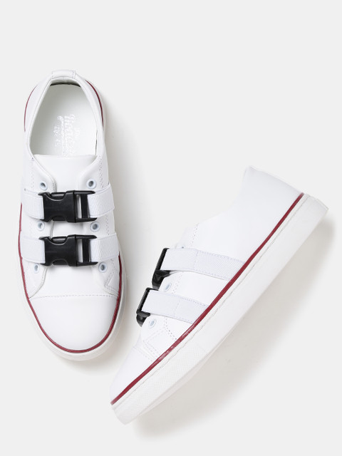 

Roadster Women White Slip-On Sneakers