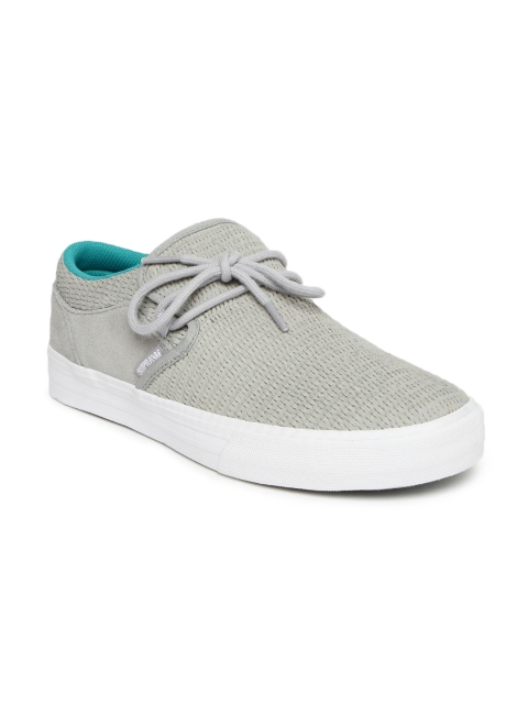 

Supra Women Grey Textured CUBA Suede Skate Shoes