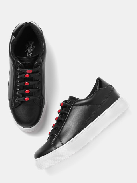 

Roadster Women Black Slip-On Sneakers
