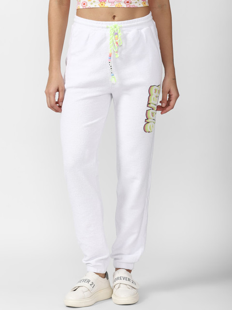 

FOREVER 21 Women Purple Pure Cotton Jogger Trouser