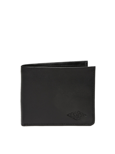 

Levis Men Black Solid Two Fold Genuine Leather Wallet