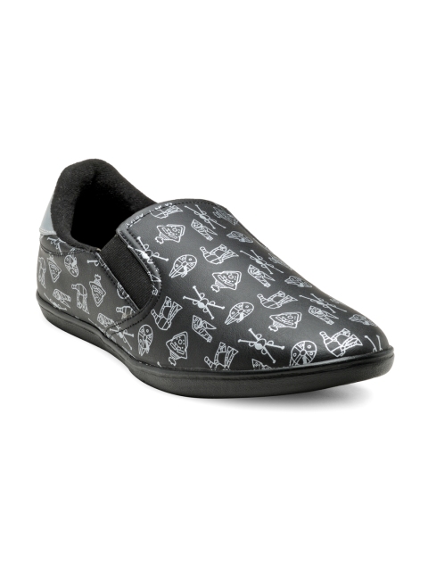 

Franco Leone Men Black Printed Loafers